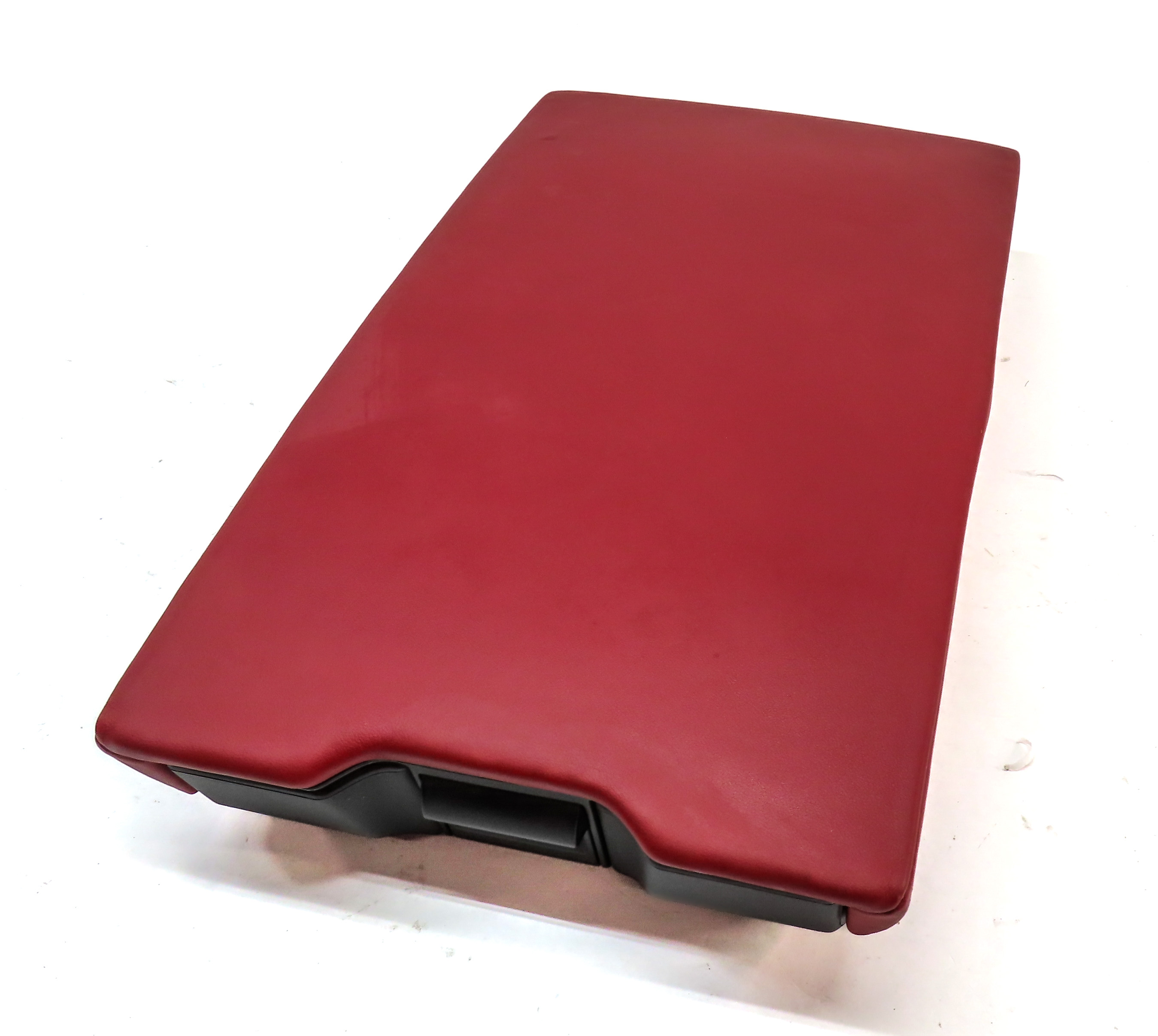 2019 AUDI S5 (B9) REAR CENTER SEAT BACK FOLDING CONSOLE ARMREST CUPHOLDER (Red) — exact item pictured